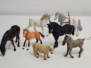 Konie figurki zestaw Schleich Papo i inne