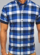 Koszula męska w kratkę r.M