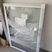 Sprzedam okno 3szybowe fix szer 100 X wys 143 kolor antracyt/biale