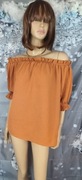 Ruda bluzka hiszpanka Papaya Woman 14 XL – falbanki