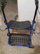 Chodzik rehabilitacyjny składany czterokołowy niebieski 136kg