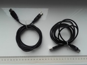 Kabel USB2.0 AB, 195cm, kolor czarny, Używany USB 