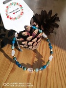 Bransoletka Kryształ górski, agat, hematyt 