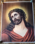Przedwojenny oleodruk Jezus Ecce Homo