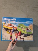 Playmobil zestaw auto łódź 4144