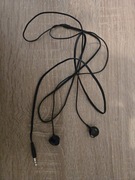 Słuchawki Philips czarne przewodowe, douszne, złącze miniJack