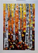 Obraz malowany ręcznie akrylami na plotnie 70 na 50 cm.