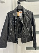 Czarna ramoneska XS ecoskora Sinsay