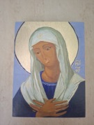 ikona Matka Boska Madonna rękodzieło
