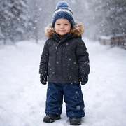 Zimowe spodnie na szelkach 92-98 cm na zimę wiosnę sanki wodoodporne