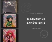 Magnesy kwadratowe 5 cm na zamówienie idealny personalizowany gadżet!