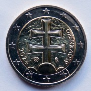 SŁOWACJA 2024 2 EURO OBIEGOWE UNC !!!!!!!!!!