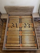 Komplet 160x200cm, rama łóżka + stelaże+ 2x szafki nocne