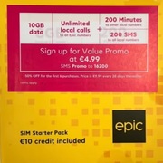 SIM CARD malta +356 Nie Wymaga Rejestracji, free roaming EU + 8 GB