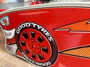 Łóżko 160x80 samochód z świecącymi lampami + materac gratis 