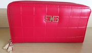 Portfel damski pikowany czerwony
