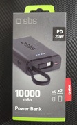 Powerbank Sbs Ttbb20000Lcdtcpd20K 20000Mah Pd 20W Czarny