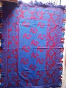 Narzuta (kilim) wełniana tkana ręcznie, lata 50-60. XX w. 