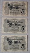 Banknot Niemcy 5 marek 1914 r.