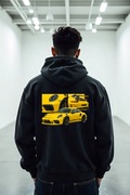 Męska Czarna Bluza M Żółte Porsche 911 GT3 RS