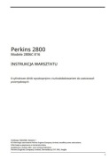 Instrukcja napraw silnik Perkins seria 2 800 PL