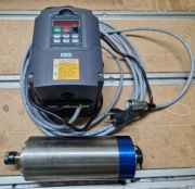 Zestaw do plotera cnc, elektrowrzeciono 1.5Kw, falownik, pompa wody