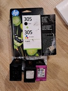 3 puste kartridże do HP 305 i 305XL czarny x2 i kolorowy