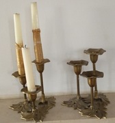 Świeczniki 2szt. Mosiądz