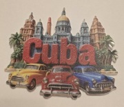 Magnes na lodówkę akrylowy Cuba Hawana Kuba(44) 