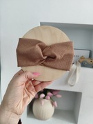 Opaska z prążka jasny brąz 