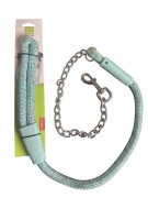 Mocna smycz lina z łańcuchem 120cm MIĘTOWA Nunbell