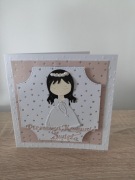 Kartka Pierwsza Komunia Święta ręcznie robiona 