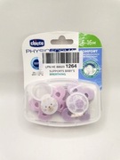 Smoczek Chicco ortodontyczny silikon 6m+ (2 sztuki)