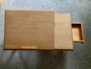 Składany stolik drewniany pod laptopa do łóżka regulowany blat