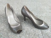 RYŁKO nr 41 wygodne brązowe czółenka na szpilce skóra