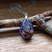 Komplet biżuterii ręcznie robionej z żywicy - Kropla Wiosny