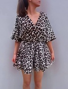 Kombinezon muślinowy letni panterka 