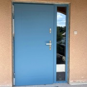 Dzrwi zewnętrzne Wikęd (stal/alu) z naświetlami (OPTIMUM TERMO)