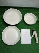 Zestaw 3 Patelni Ceramicznych FOHERE | Odpinana Rączka | Indukcja 