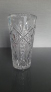 Kryształowy wazon flakon z czasów PRL wys.20 cm