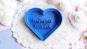 Foremki do ciasteczek - Serce Najlepszy Dziadek