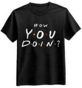 Koszulka męska L czarna How You Doin'? T-shirt Friends Joey Tribbiani