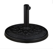 Stojak na parasol z ozdobami czarny