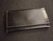 Portfel damski nowy skórzany czarny prostokątny 