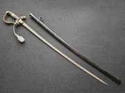 Szabla oficerska Heer WWII, głowica Dove Head, klinga – damast, Puma.