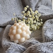 Świeca sojowa BUBBLE BALL, ręcznie wykonana świeca kula bąbelkowa