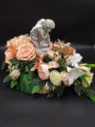 Komplet nagrobny-stroik i bukiet do wazonu