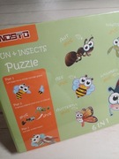 Puzzle dla dzieci owady układanka 6w1 Nosto 3+