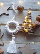 Ozdoba świąteczna w stylu Boho, eko bombka 010