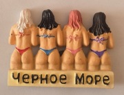 Magnes na lodówkę ceramiczny Morze Czarne Krym Odessa (4K)